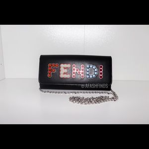 SOLD - Fendi Studded Wallet On Chain